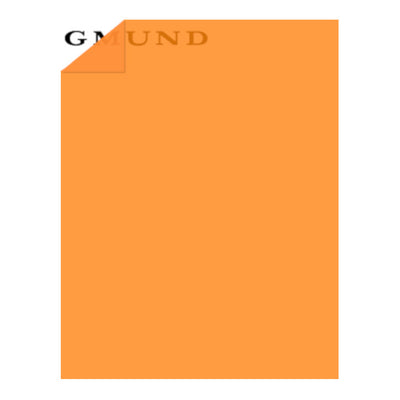 Pumpkin orange translucent vellum paper by Gmund - 8½ x 11 sheets - 30lb