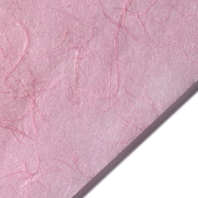 12x12 sheet of Pink Thai Unryu mulberry paper