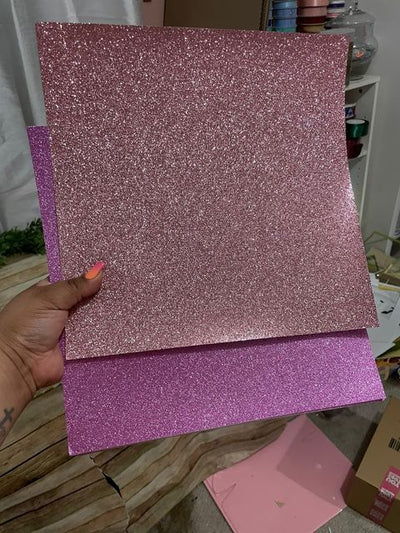 PRINCESS PINK – Glitter Silk Cardstock 12x12