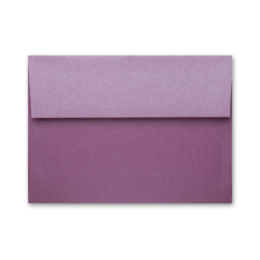 PUNCH Stardream Envelope: A wine colored square-flap invitation envelope with a fine mica coated finish.