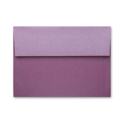 PUNCH Stardream Envelope: A wine colored square-flap invitation envelope with a fine mica coated finish.