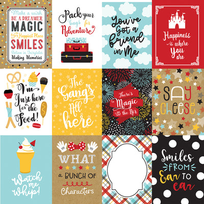 REMEMBER THE MAGIC 3x4 JOURNALING CARDS - 12x12 Double-Sided Patterned Paper