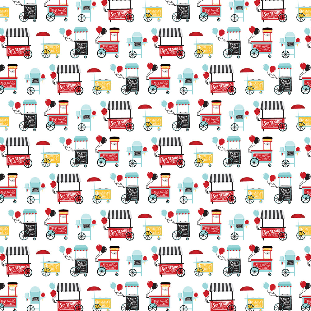 CARTS AND CANDIES- 12x12 Double-Sided Patterned Paper