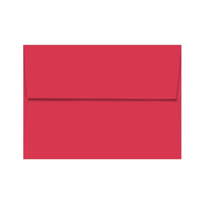 RED HOT - scarlet red Pop-Tone invitation envelope  with square flap envelope