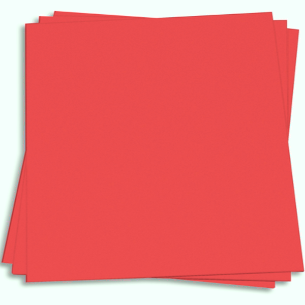 ROCKET RED Astrobrights 12x12 smooth cardstock from Neenah Paper Co.