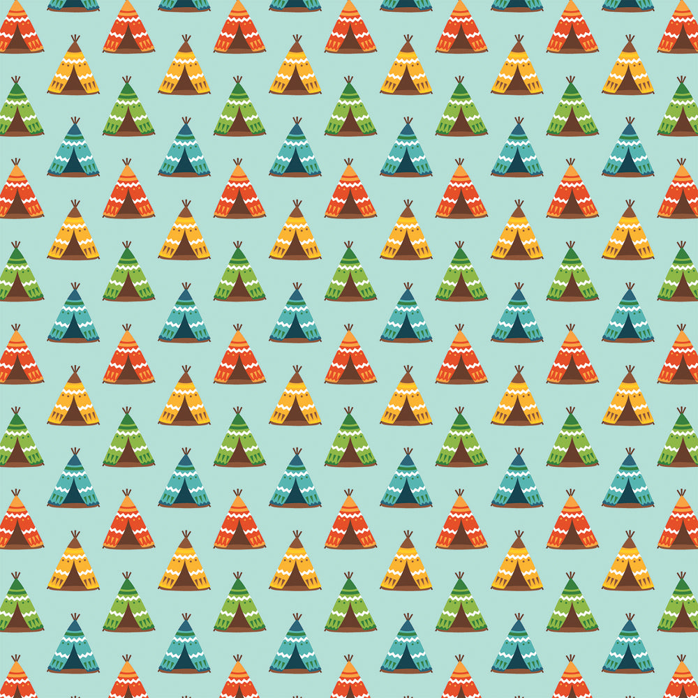PITCH A TENT - 12x12 Double-Sided Patterned Paper - Echo Park