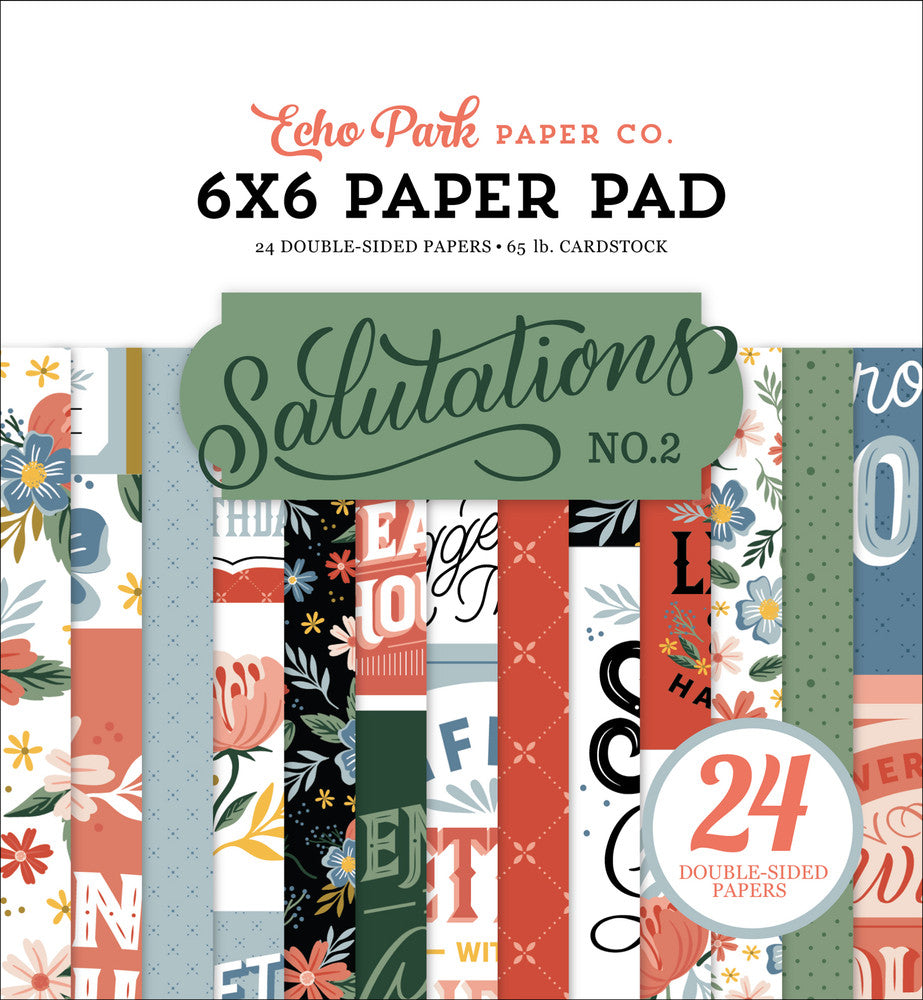 Tell your unique story with this 6x6 pad with 24 double-sided pages for cards and paper crafting. By Echo Park Paper.