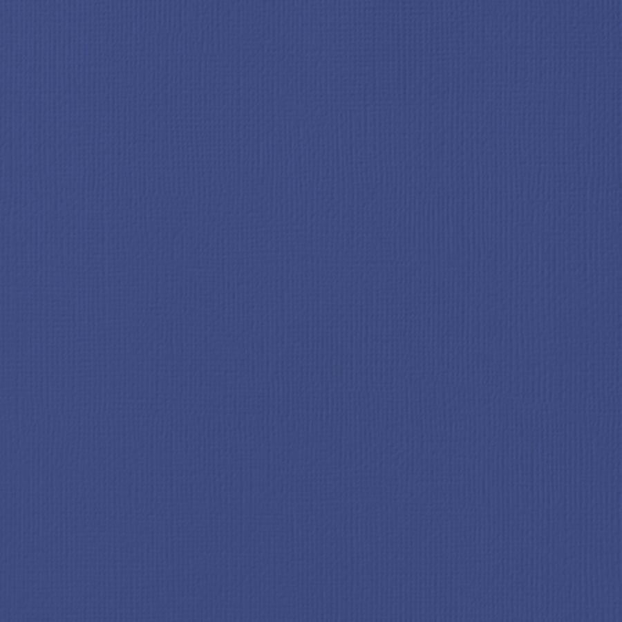SAPPHIRE blue cardstock - 12x12 inch - 80 lb - textured scrapbook paper - American Crafts