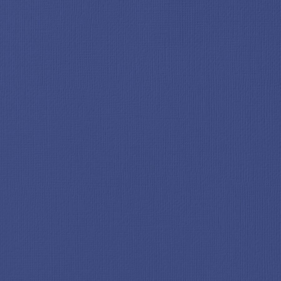 SAPPHIRE blue cardstock - 12x12 inch - 80 lb - textured scrapbook paper - American Crafts