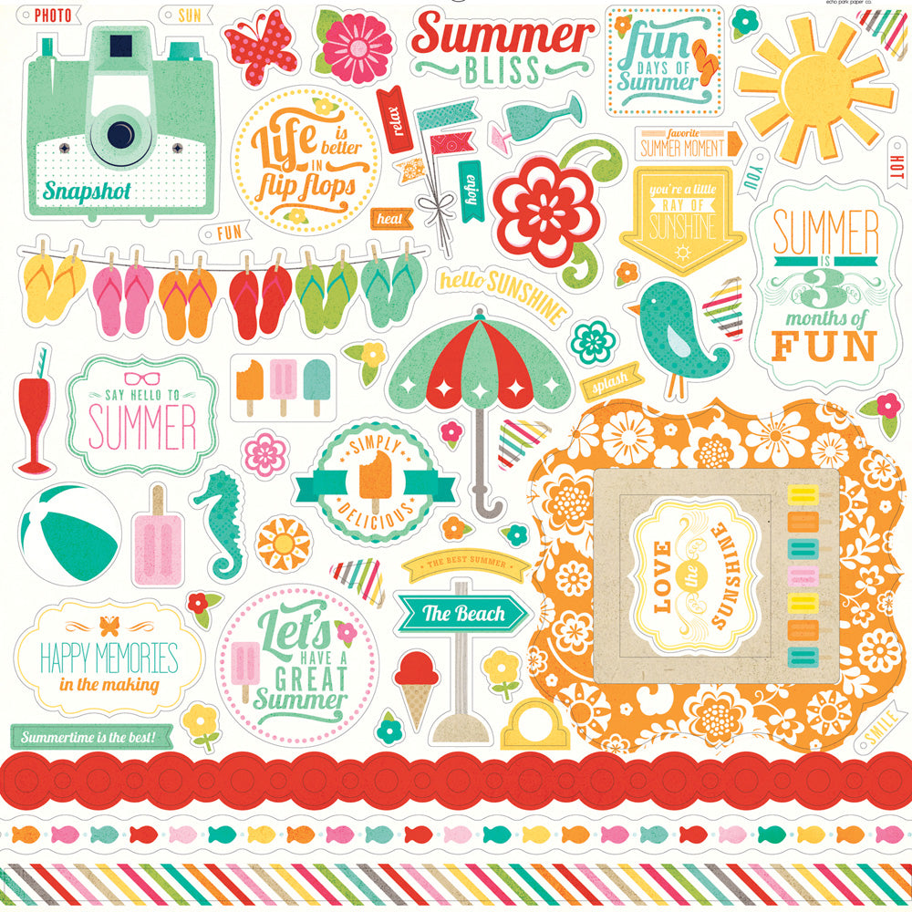 Echo Park Summer Fun Stickers