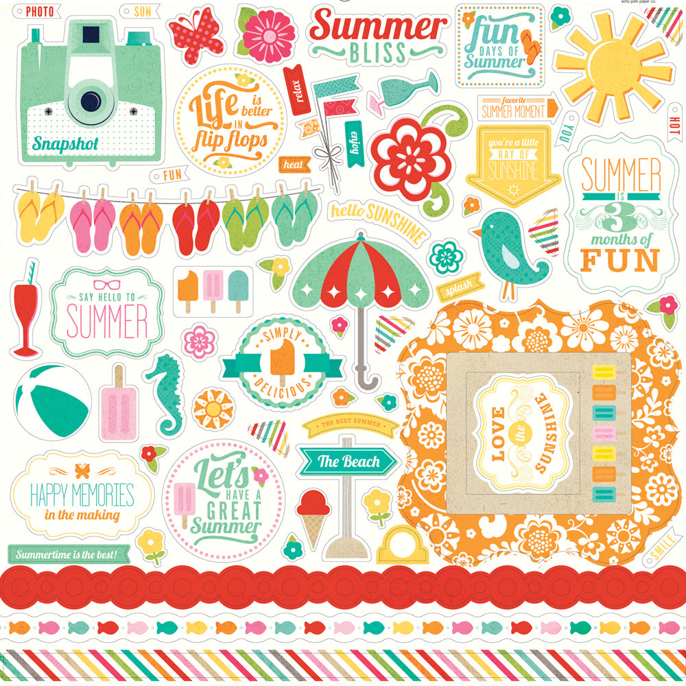 SUMMER BLISS 12x12 Collection Kit - Echo Park