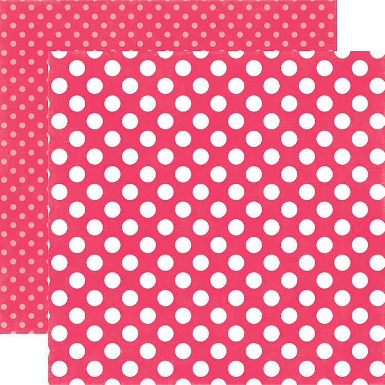 Melon Kiss Dot 12x12 Cardstock from Echo Park Paper Co. 