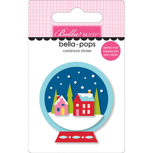This adorable little snow globe Bella-pop is perfect for cardmaking, scrapbook pages, journals, tags, and more.