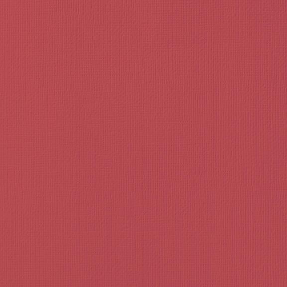 SCARLET red cardstock - 12x12 inch - 80 lb - textured scrapbook paper - American Crafts