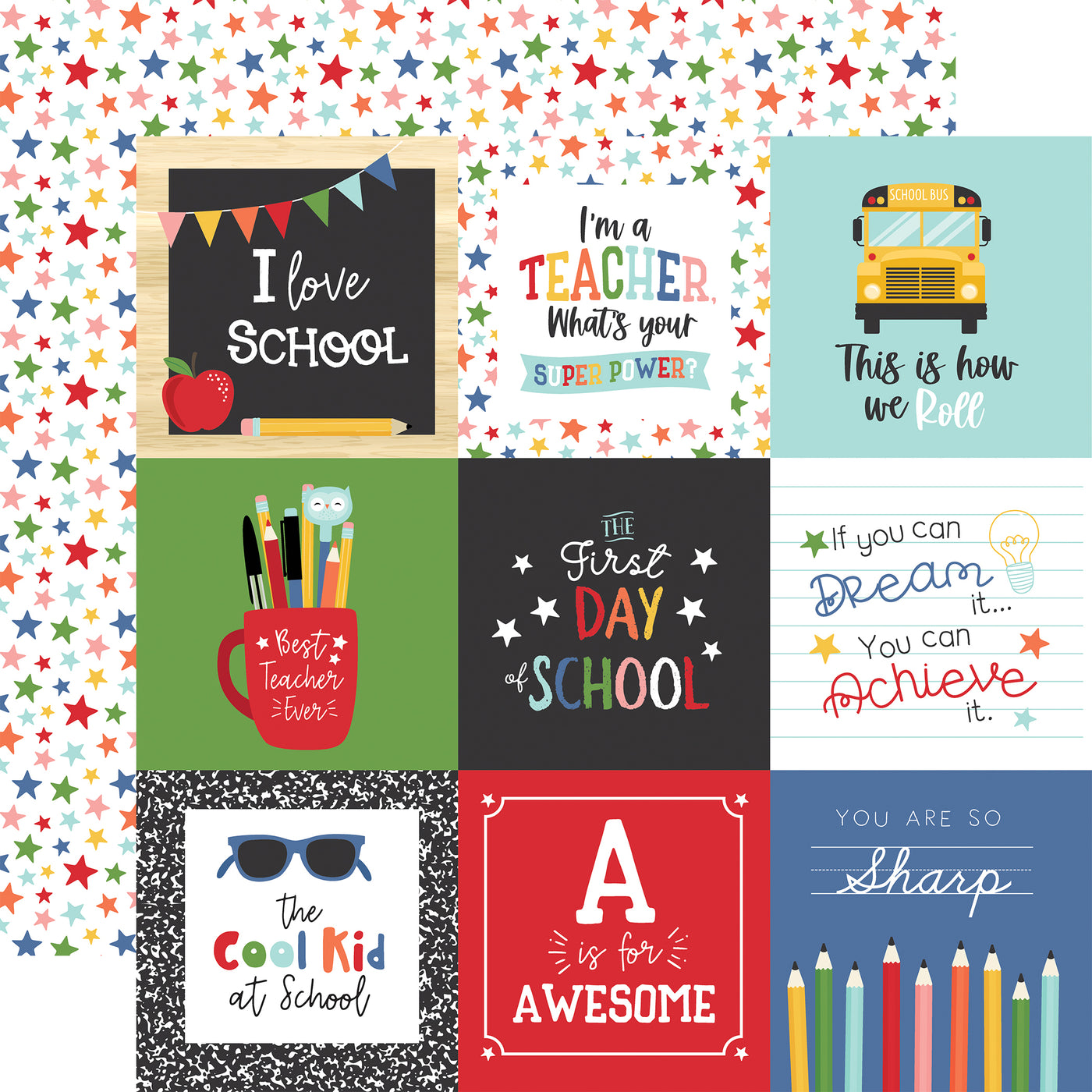 I LOVE SCHOOL 12x12 Collection Kit - Echo Park