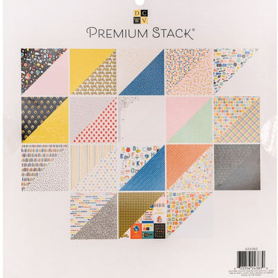 SCHOOL TIME Premium Stack - 12x12 Paper Pack - 36 Sheets - DCWV