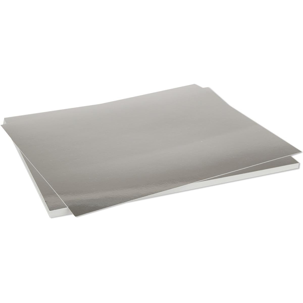 SILVER Matte Foil Board - 12x12 Bazzill Specialty Cardstock