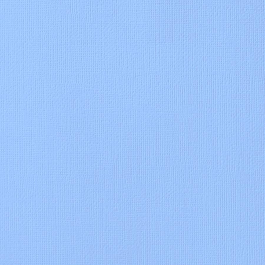 SKY blue cardstock - 12x12 inch - 80 lb - textured scrapbook paper - American Crafts