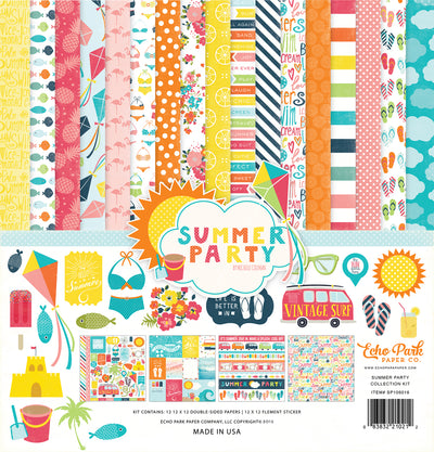 Summer Party 12x12 collection kit from Echo Park Paper