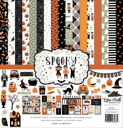 Kit contains twelve 12x12 double-sided papers, including cover plus a 12x12 element sticker. Bewitching colors and Halloween theme. Archival quality and acid-free.