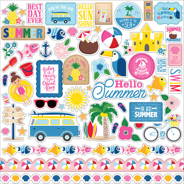 I LOVE SUMMER 12x12 Collection Kit - Echo Park
