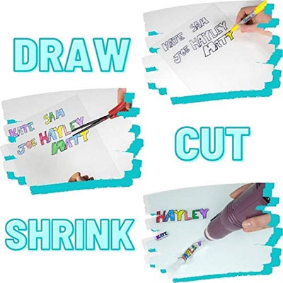You can draw, cut and shrink your projects with Grafix Shrink Film