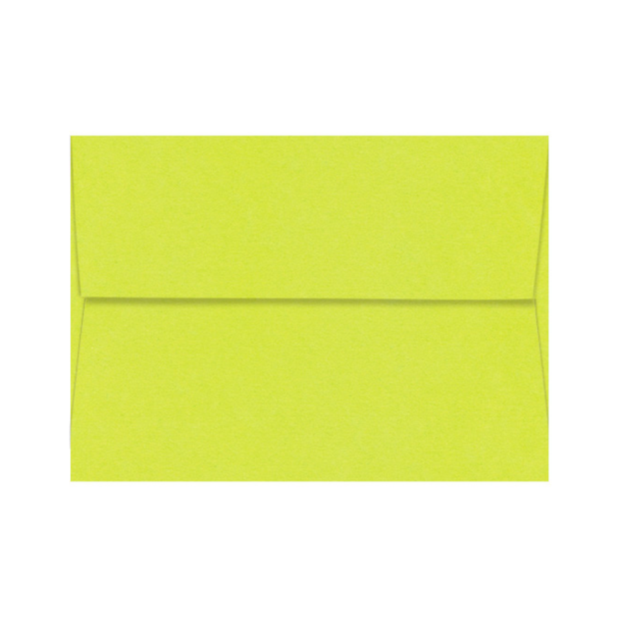 SOUR APPLE - lime green Pop-Tone invitation envelope  with square flap envelope
