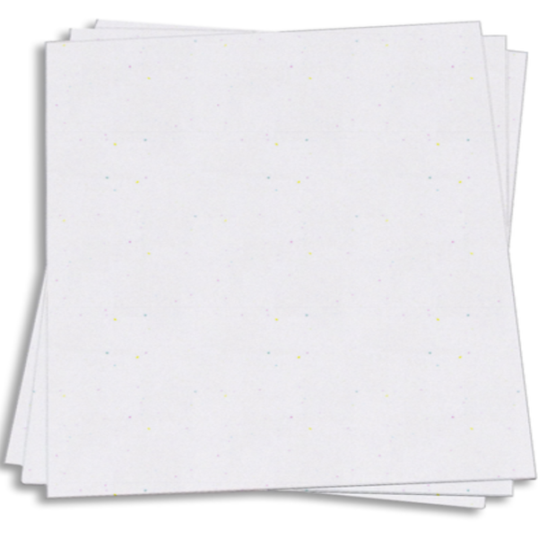 STARDUST WHITE - white 12x12 smooth cardstock with colored speckles - Neenah Astrobrights collection