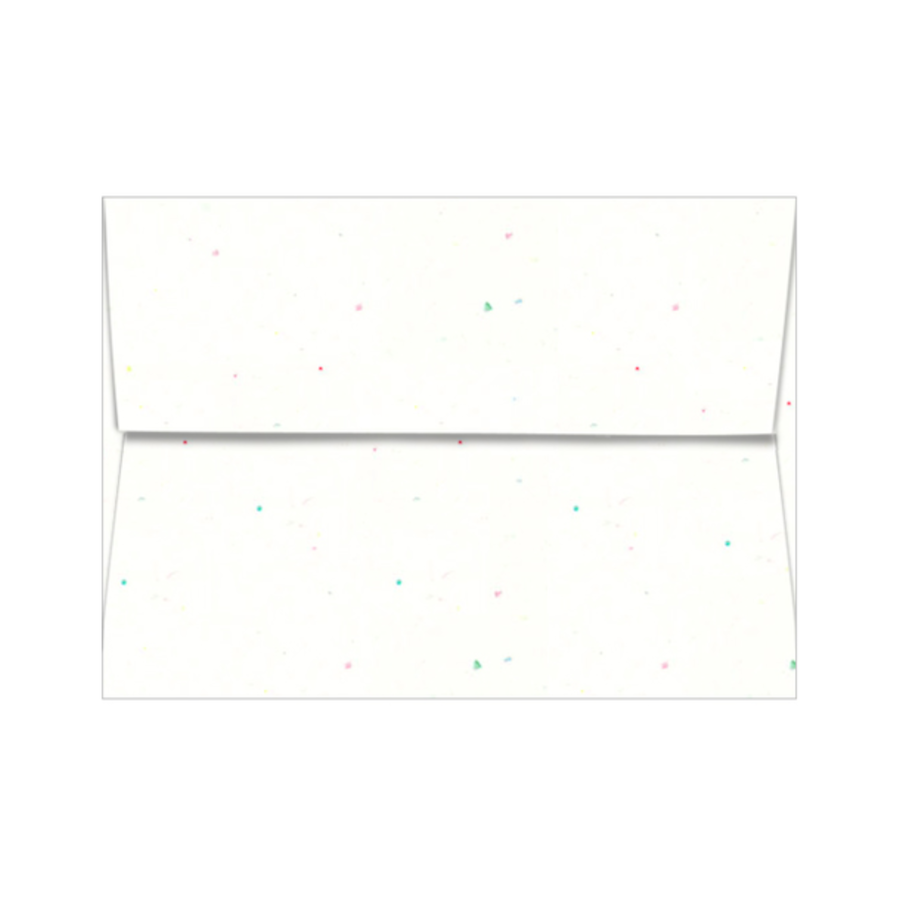 STARDUST WHITE Neenah Astrobrights envelope with square flap