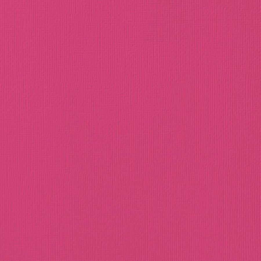 TAFFY - bright pink cardstock - 12x12 inch - 80 lb - textured scrapbook paper - American Crafts 