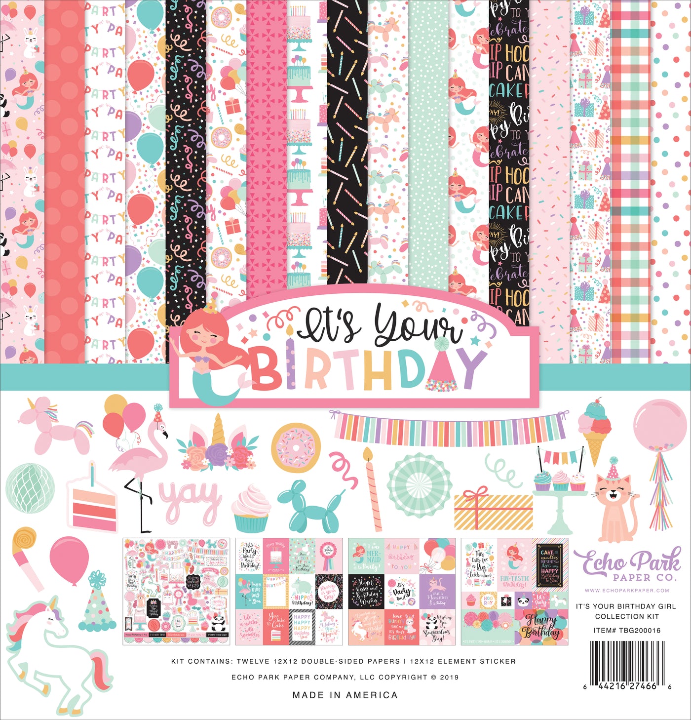 IT'S YOUR BIRTHDAY GIRL 12x12 Collection Kit - Echo Park