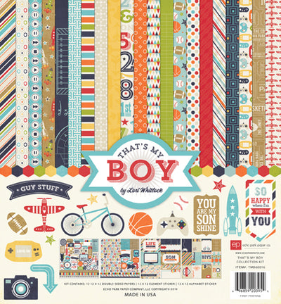 That's My Boy 12x12 collection kit from Echo Park Paper