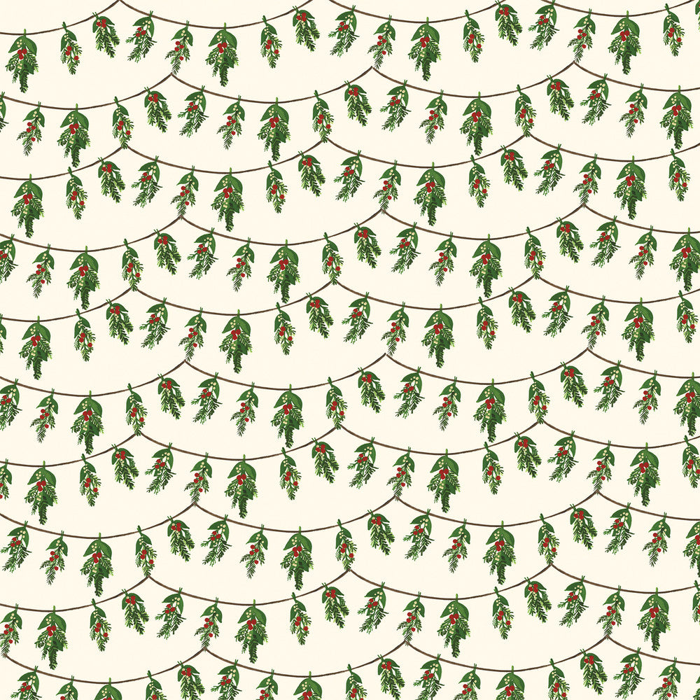 DECK THE HALLS - 12x12 Double-Sided Patterned Paper - Echo Park