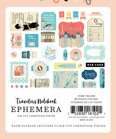 METROPOLITAN GIRL TRAVELERS NOTEBOOK Ephemera - Echo Park