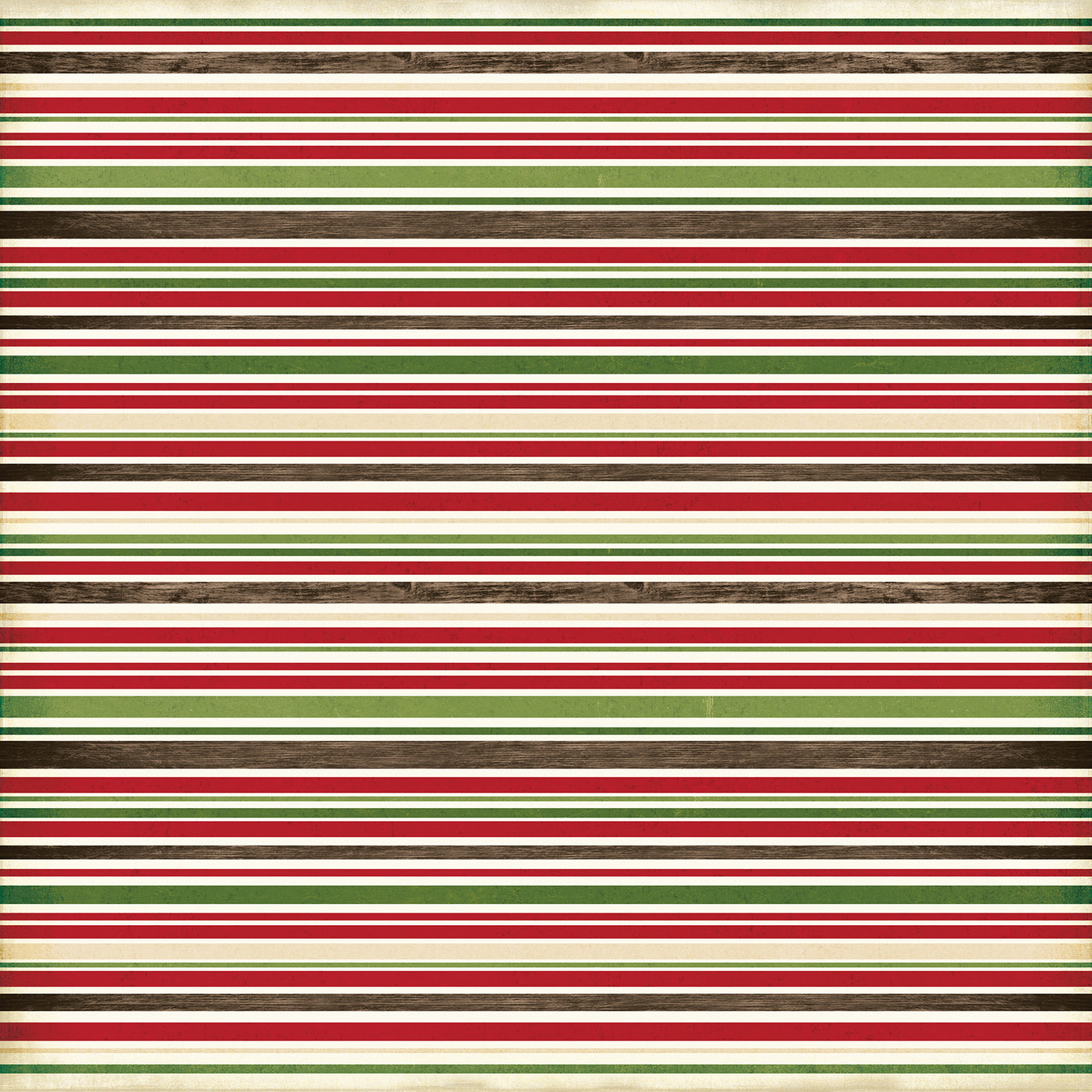 Side B - red, green, off-white, and brown stripes