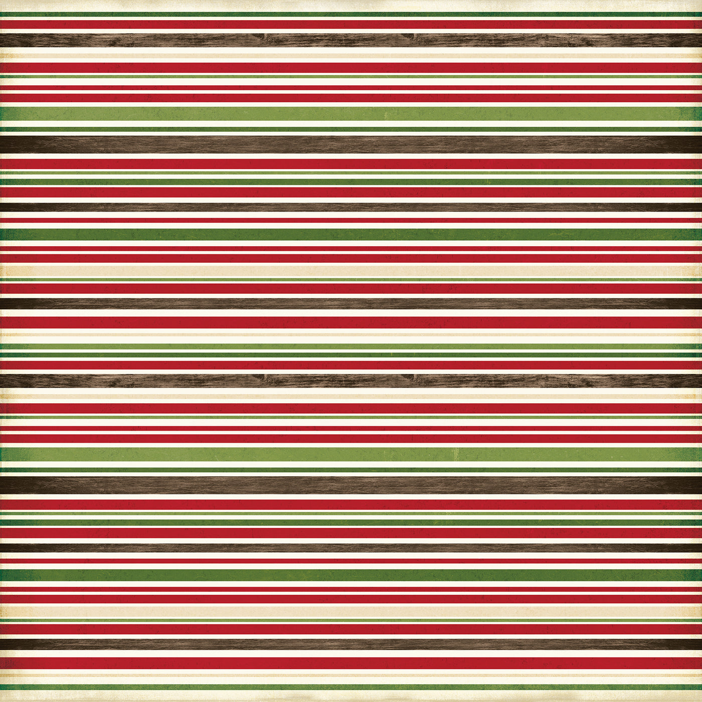 Side B - red, green, off-white, and brown stripes