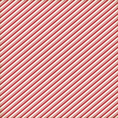 Side B - red and off-white candy cane stripe