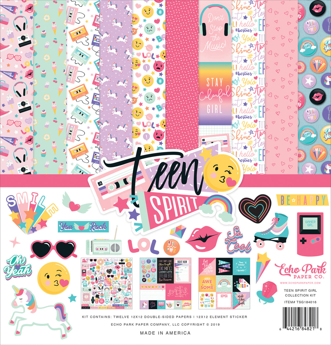 Teen Spirit Girl - 12x12 collection kit from Echo Park Paper