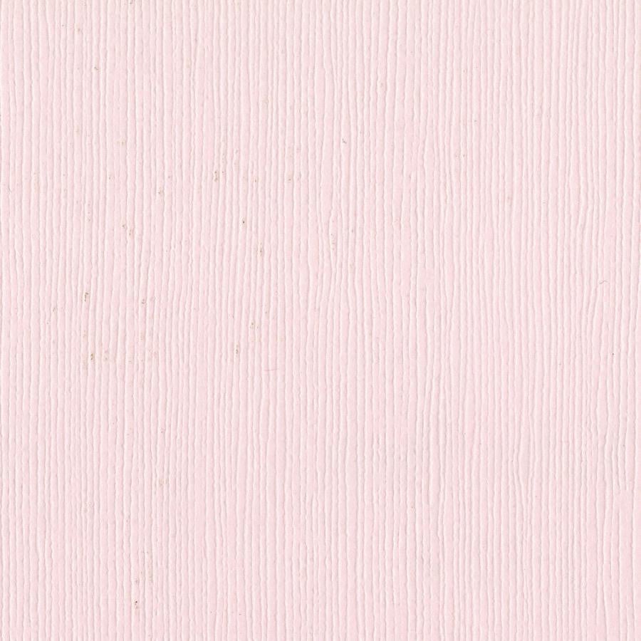 Bazzill Basics TUTU PINK - light pink cardstock - 12x12 inch - 80 lb - textured scrapbook paper