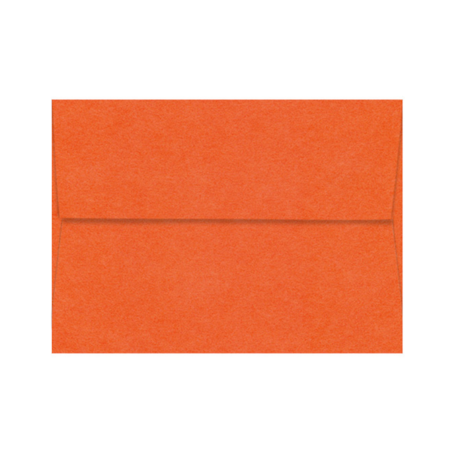 TANGY ORANGE - pumpkin orange Pop-Tone invitation envelope  with square flap envelope