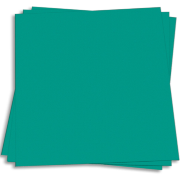 TERRESTRIAL TEAL  - teal blue 12x12 smooth cardstock - Neenah Astrobrights collection