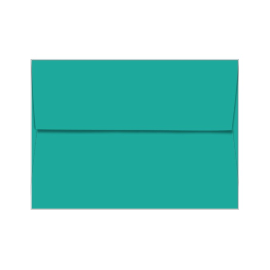 TERRESTRIAL TEAL Neenah Astrobrights envelope with square flap