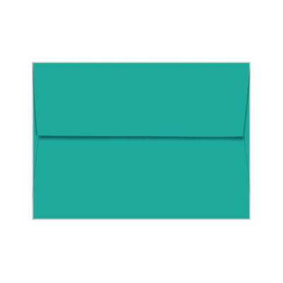 TERRESTRIAL TEAL Neenah Astrobrights envelope with square flap