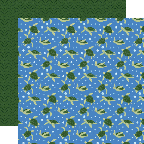 TWIRLING TURTLES - 12x12 Double-Sided Patterned Paper - Echo Park