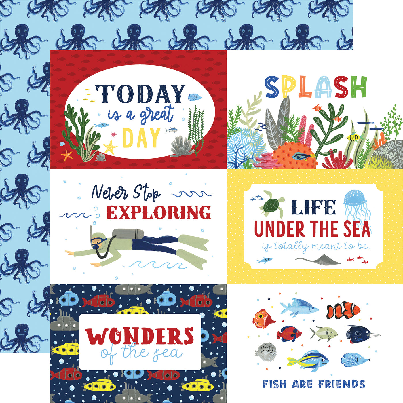 UNDER SEA ADVENTURES 12x12 Collection Kit - Echo Park