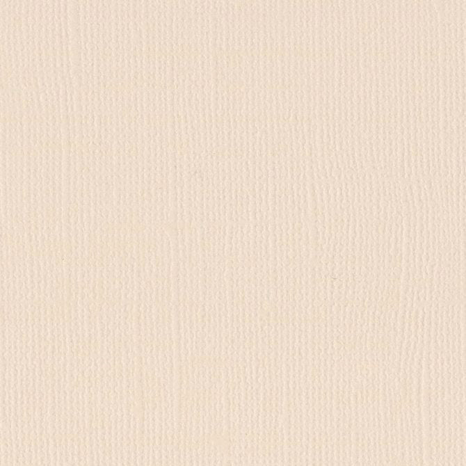 Bazzill Basics VANILLA - 12x12 inch cardstock - 80 lb - textured scrapbook paper