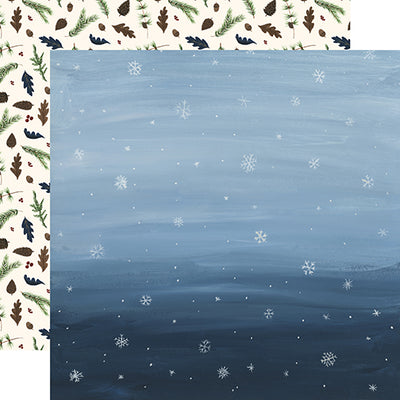 Snowy Sky - double-sided 12x12 cardstock from Warm & Cozy Collection by Echo Park Paper Co.
