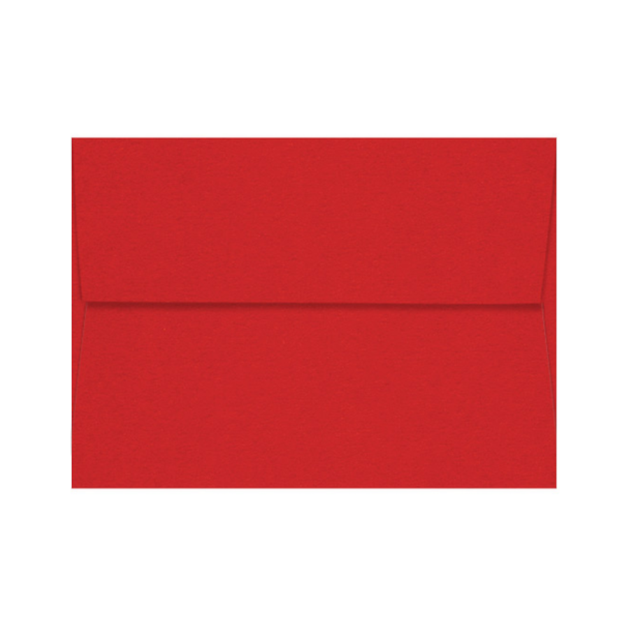 WILD CHERRY - bright red Pop-Tone invitation envelope  with square flap envelope