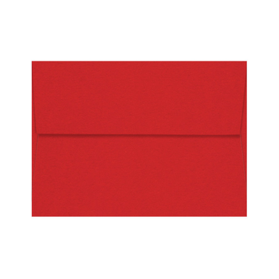 WILD CHERRY - bright red Pop-Tone invitation envelope  with square flap envelope