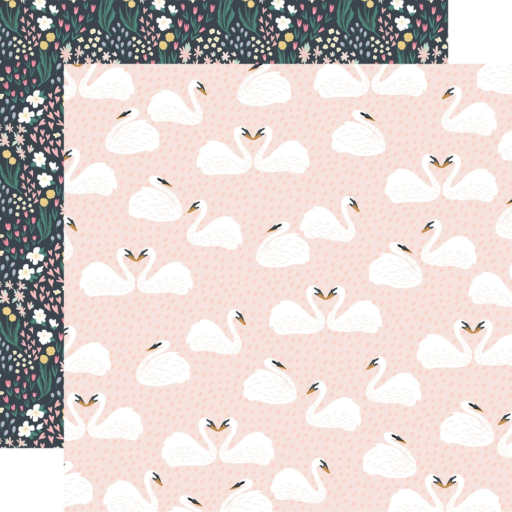 SWAN LAKE LOVE - 12x12 Double-Sided Patterned Paper - Echo Park